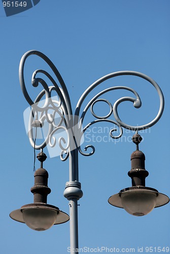 Image of Old style street lamp in Brno