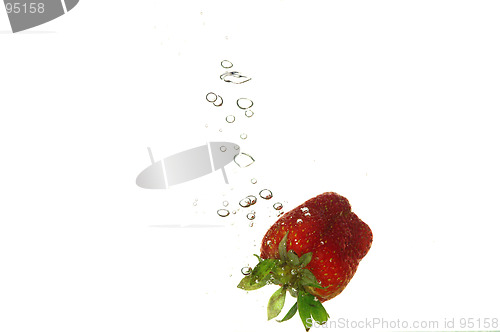 Image of Strawberry in water