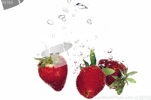 Image of Strawberry in water