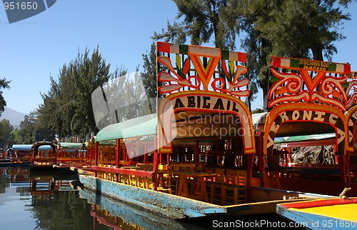 Image of Boat in Mexico city Xochimilco