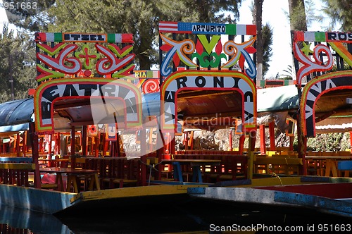 Image of Boat in Mexico city Xochimilco