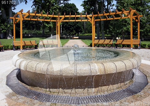 Image of Garden with fountain