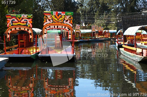 Image of Boat in Mexico city Xochimilco