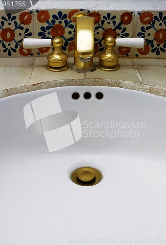 Image of Sink in hotel bathroom