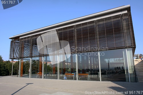 Image of Building on  bath pool in Brno, Kravi Hora