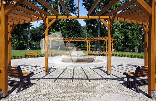 Image of Garden with fountain