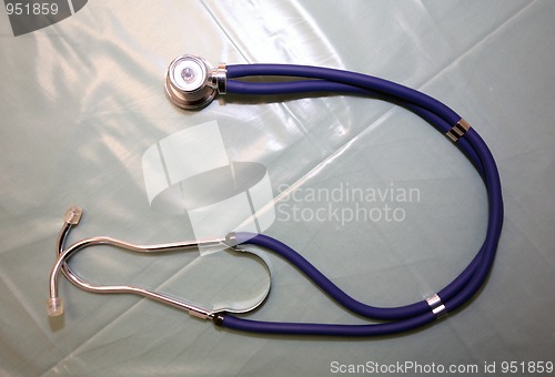 Image of Blue stethoscope