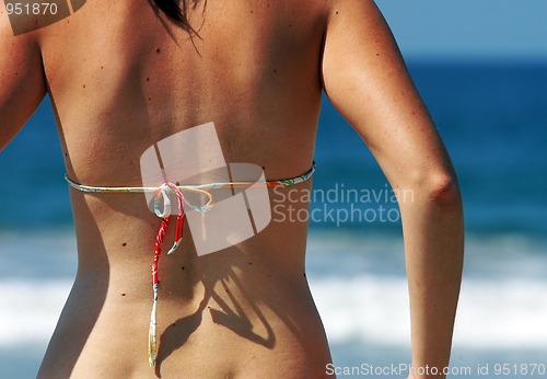 Image of Woman on beach, Puerto Escondido