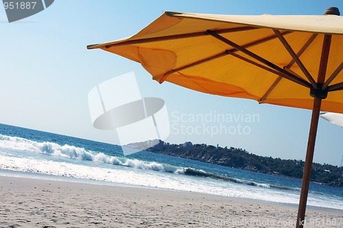 Image of Beach umbrella, Puerto Escondido