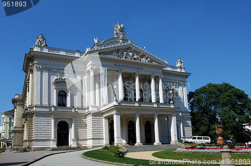 Image of Front view of Mahen Theatre in Brno
