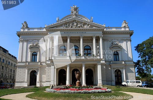 Image of Front view of Mahen Theatre in Brno