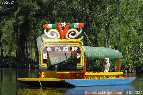 Image of Boat in Mexico city Xochimilco