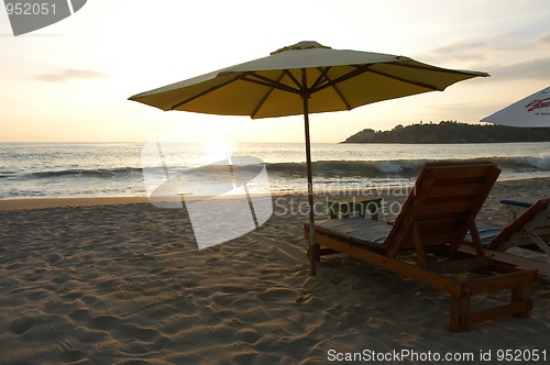 Image of Beach during the sunset, Puerto Escondido, Mexico