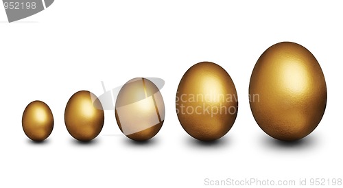 Image of Golden eggs representing financial security