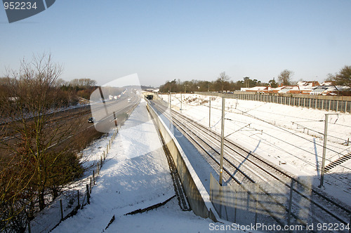 Image of Snow on the track