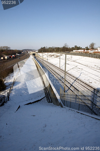 Image of Snow on the track