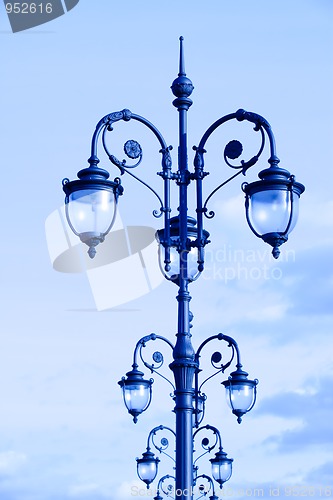 Image of street lamps in the art deco style