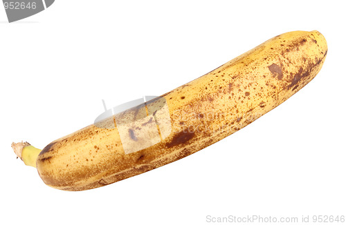 Image of Single old yellow banana