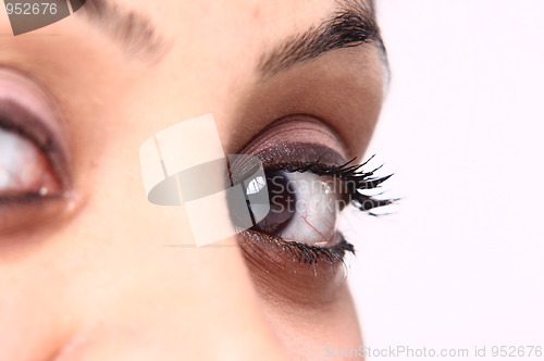 Image of beautiful brown eye