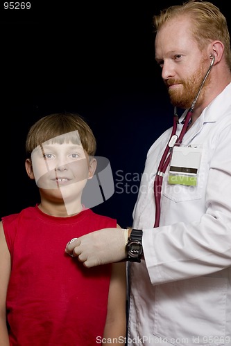 Image of Doctor checking patient