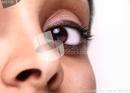 Image of beautiful brown eye