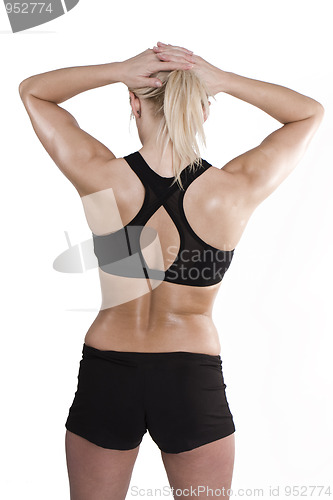 Image of  beautiful sporty caucasian woman