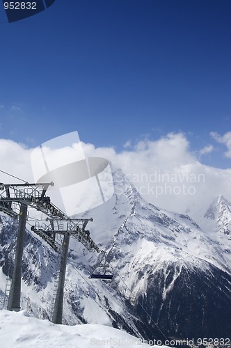 Image of Ropeway at ski resort