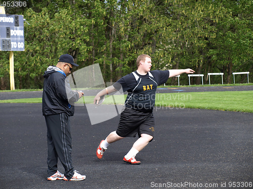 Image of Practicing Discus Event