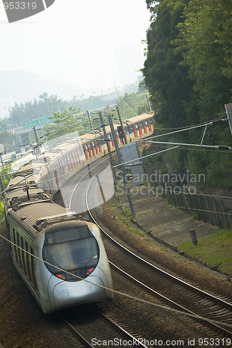 Image of Modern passenger train 