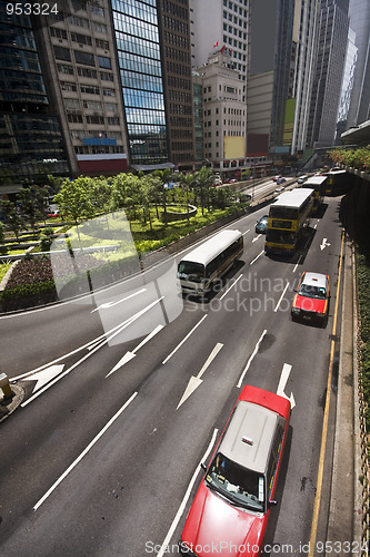 Image of traffic day in hong kong