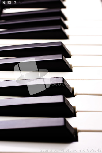 Image of Piano Key close up shot 