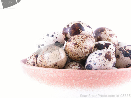 Image of bowl of quail eggs