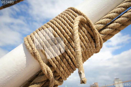 Image of Rope on a sailing ship.