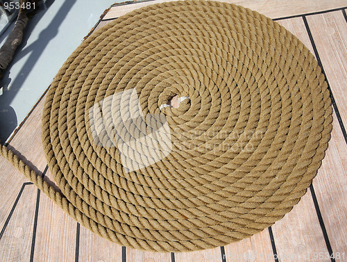 Image of Rope on a sailing ship.