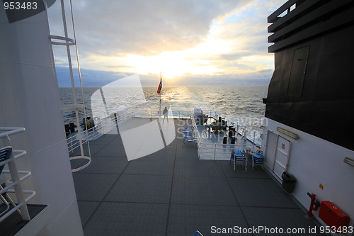 Image of Onboard the ferry.