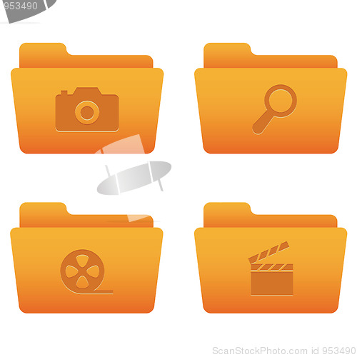 Image of Internet Icons | Orange Folders 06