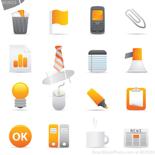 Image of Office Icons | Yellow 10