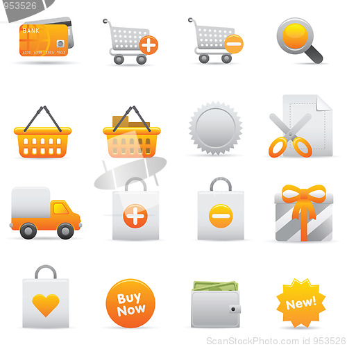 Image of Shopping Icons | Yellow 13