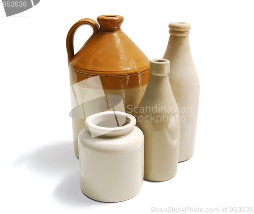 Image of 23 Stoneware Containers