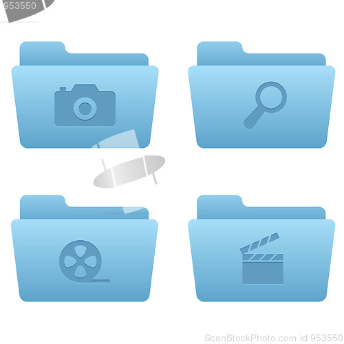 Image of Internet Icons | Light Blue Folders 06