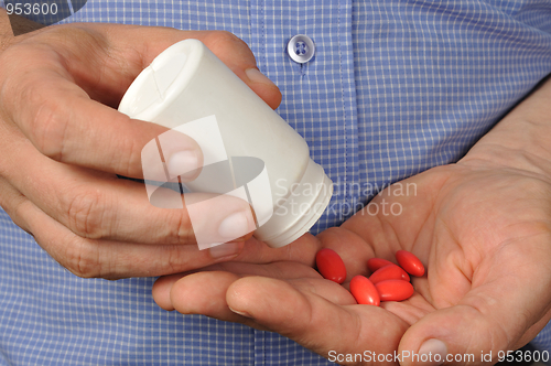 Image of Man with Pills