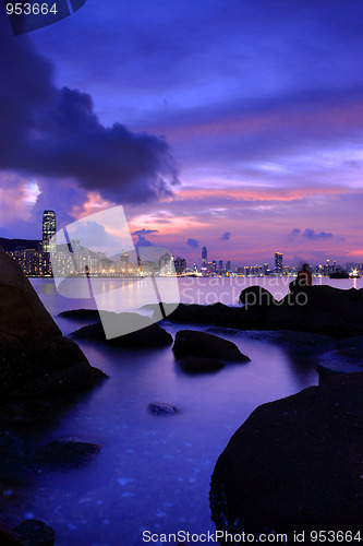 Image of hong kong night scene