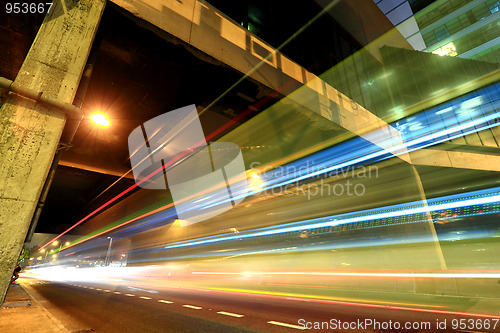 Image of traffic through downtown