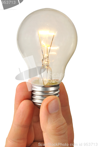 Image of Hand with Light Bulb