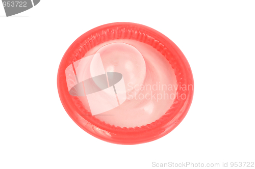 Image of Condom on White