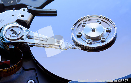 Image of  	hard disk drive detail