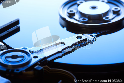 Image of  	hard disk drive detail