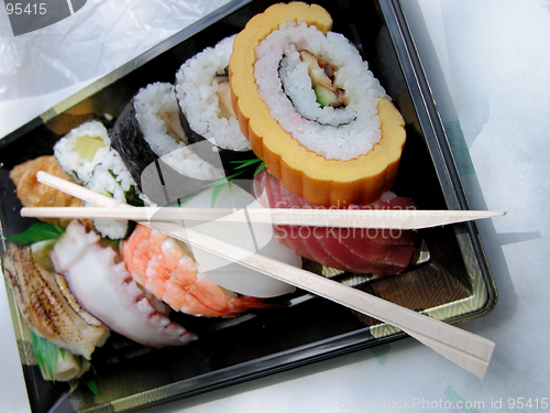 Image of Lunch Box With Chopsticks