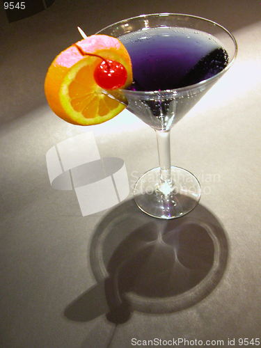 Image of cocktail with fruit garnish