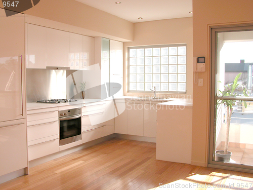 Image of Interior view of a new kitchen renovation